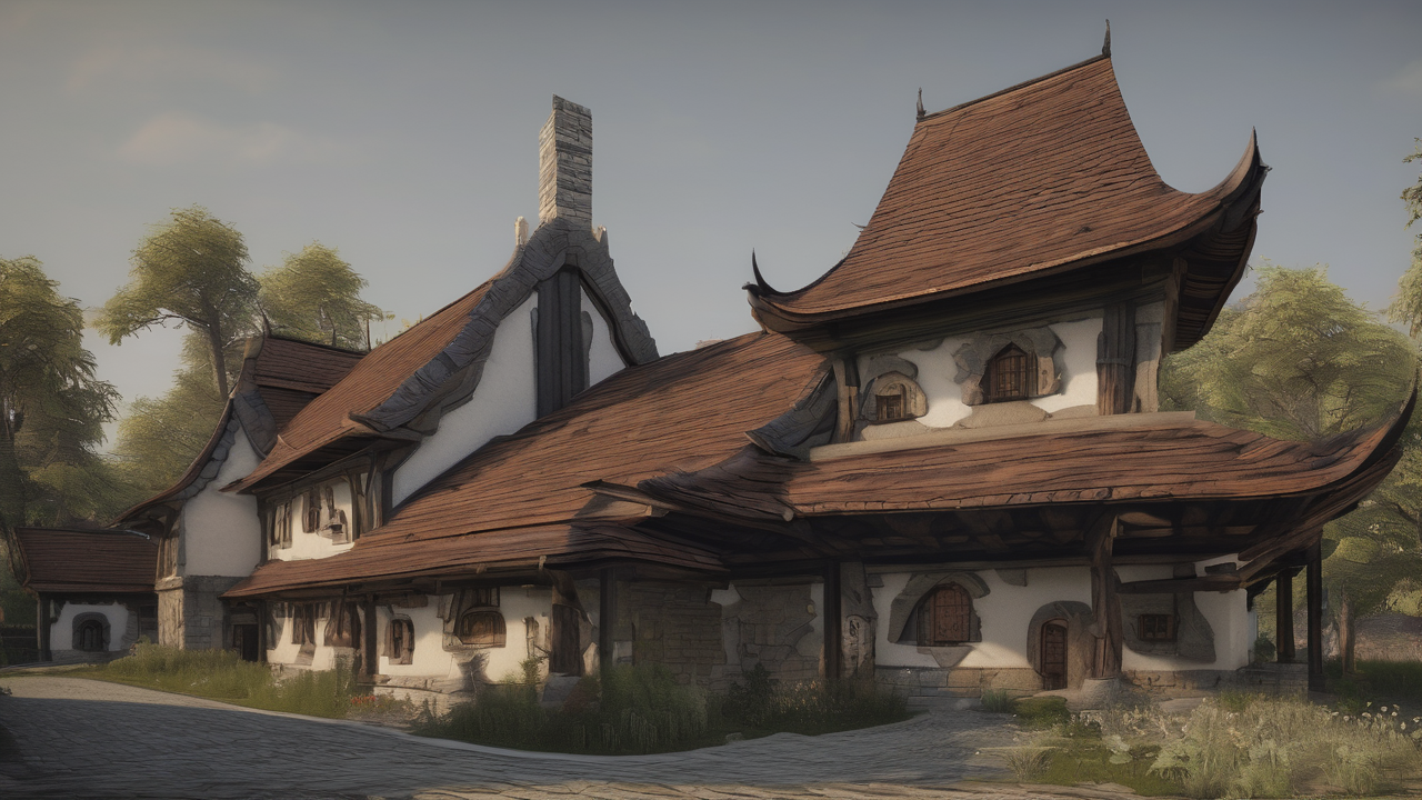 Świątynia Trójcy w Morrowind z charakterystyczną architekturą i czerwonym niebem nad wulkanem